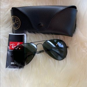 Ray-Ban Aviator Classic Black 58mm